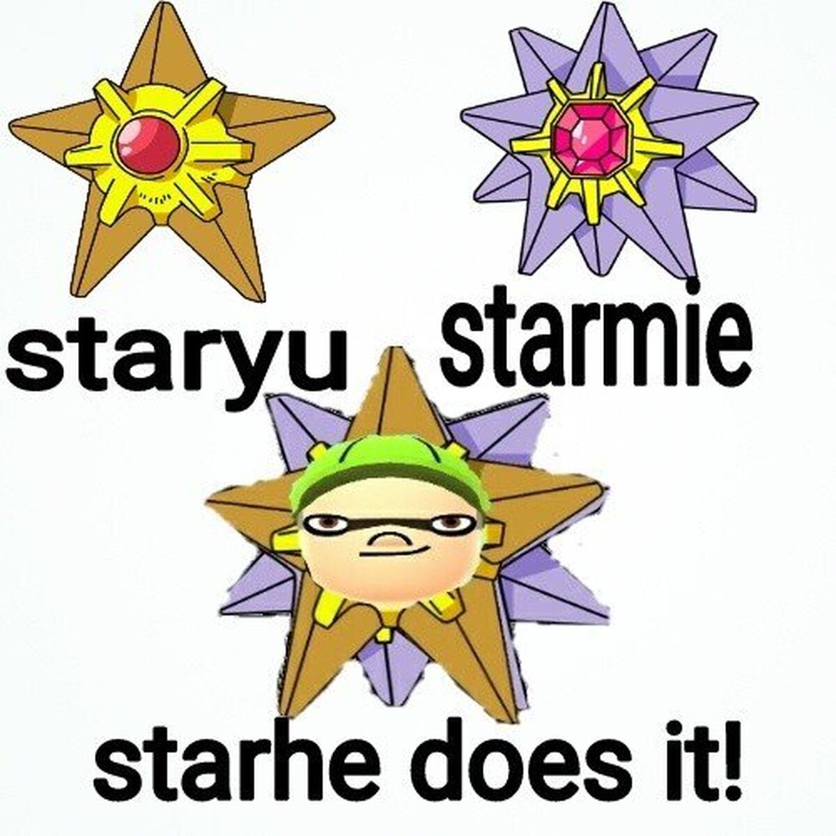 La evolución pérdida de starmie, splat Tim.