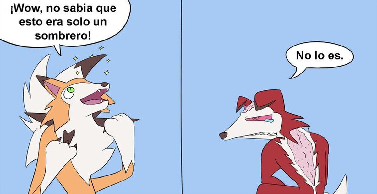 Pobre Zoro... Lycanroc nocturno...