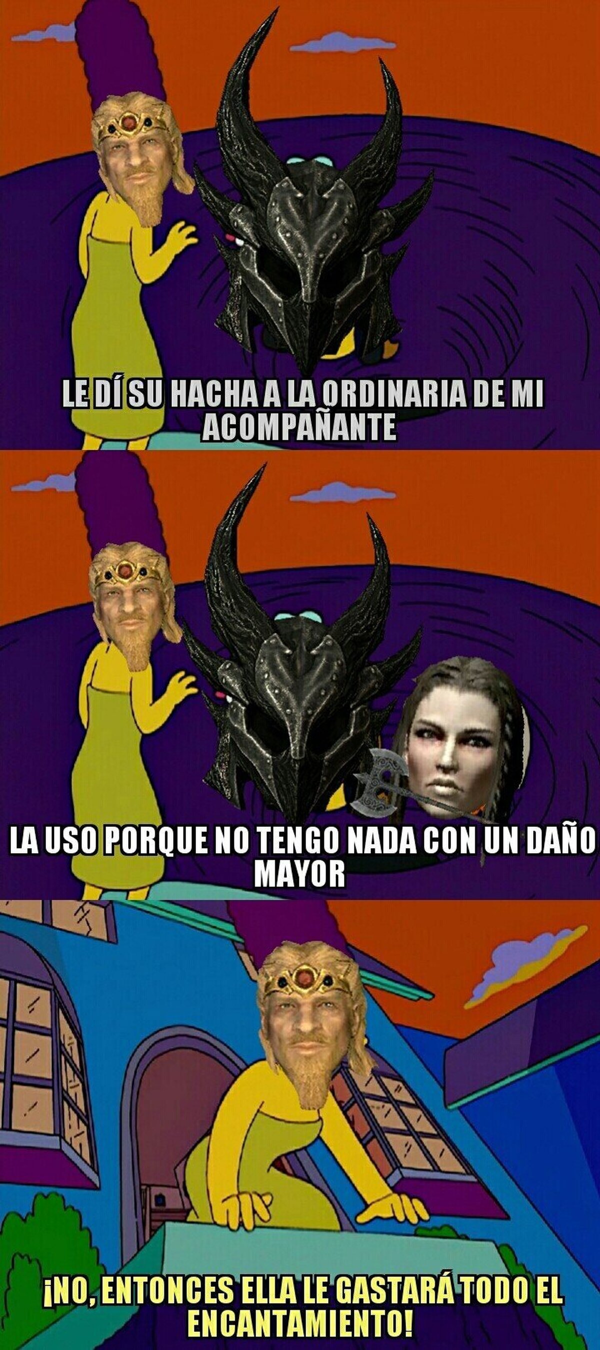 Esto debe sentir un NPC cuando le das el objeto que te dió a tu acompañante.