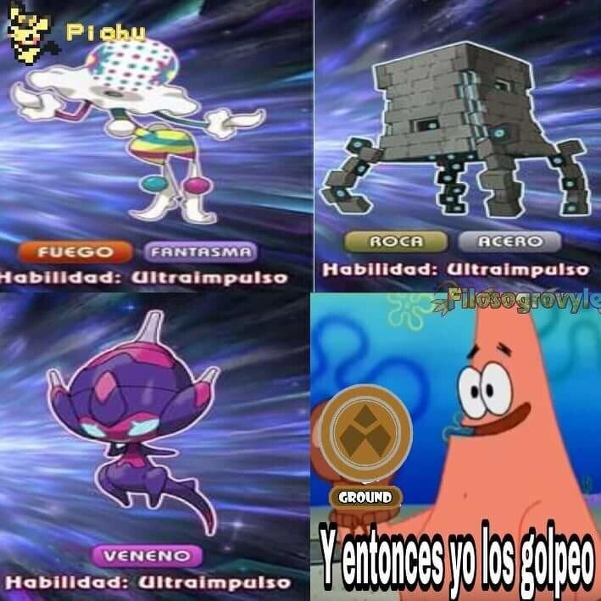 Hay un tipo de pokémon que enTIERRA a los ultraentes