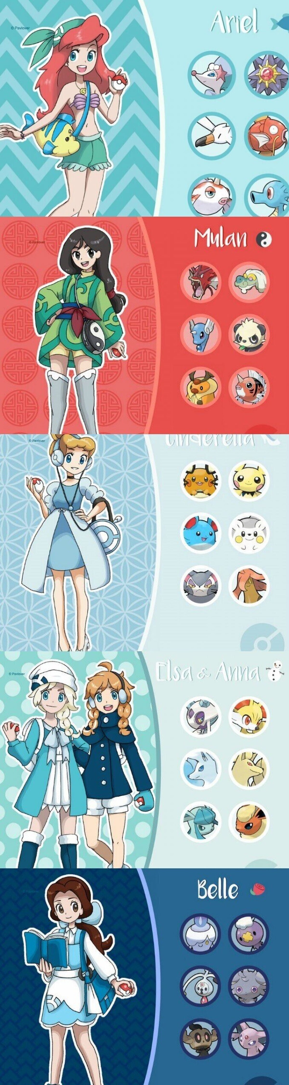 Así serían las Princesas Entrenadoras Pokémon