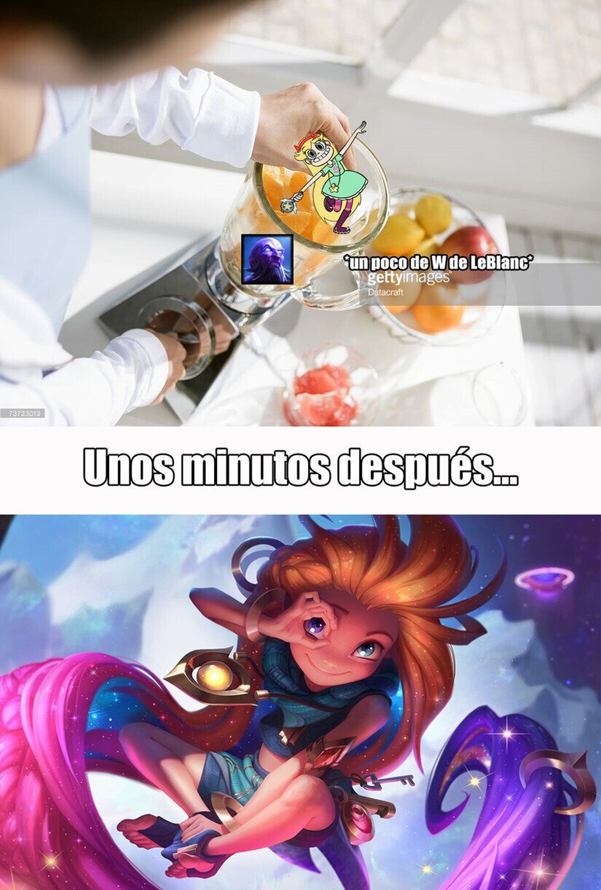 La receta de Riot para crear a Zoe.