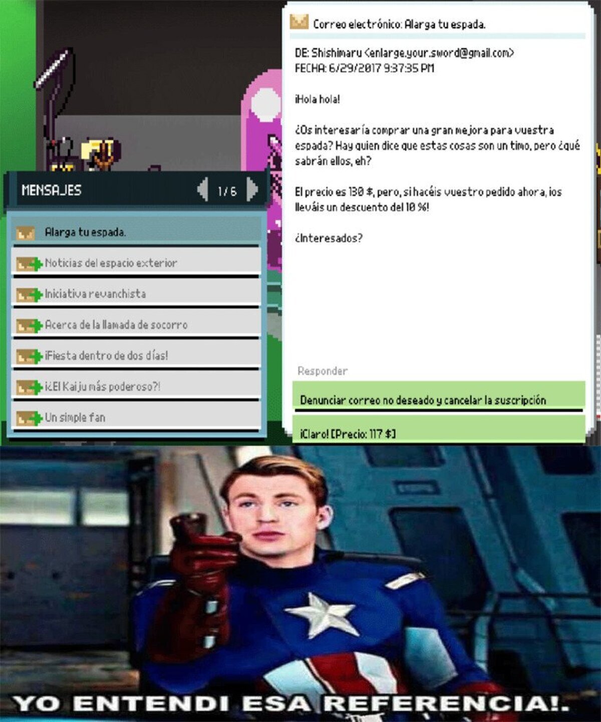 ¡Alarga tu Espada por tan solo 130$!