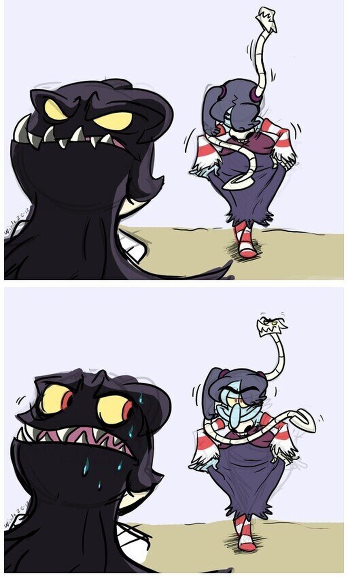 En ese momento sintio el verdadero terror