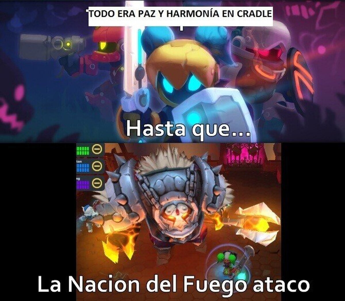 Maldita nación del fuego, mete las narices en todas partes (ignorad la falta DE ORTOGRAFIA POR FAVOR
