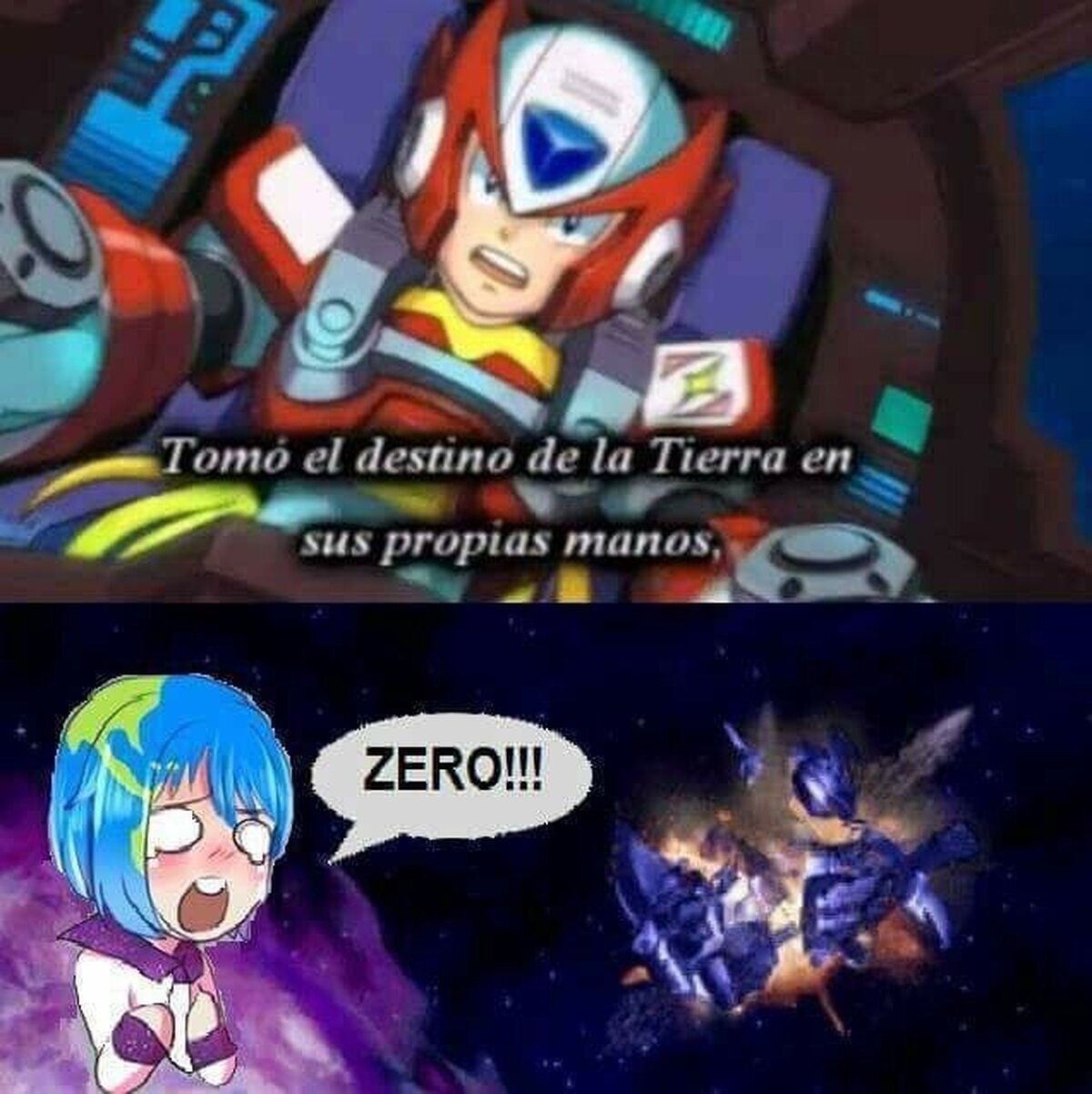 Y por esa razón recordamos a Zero como el héroe que salvo a nuestra waifu, Earth-Chan.