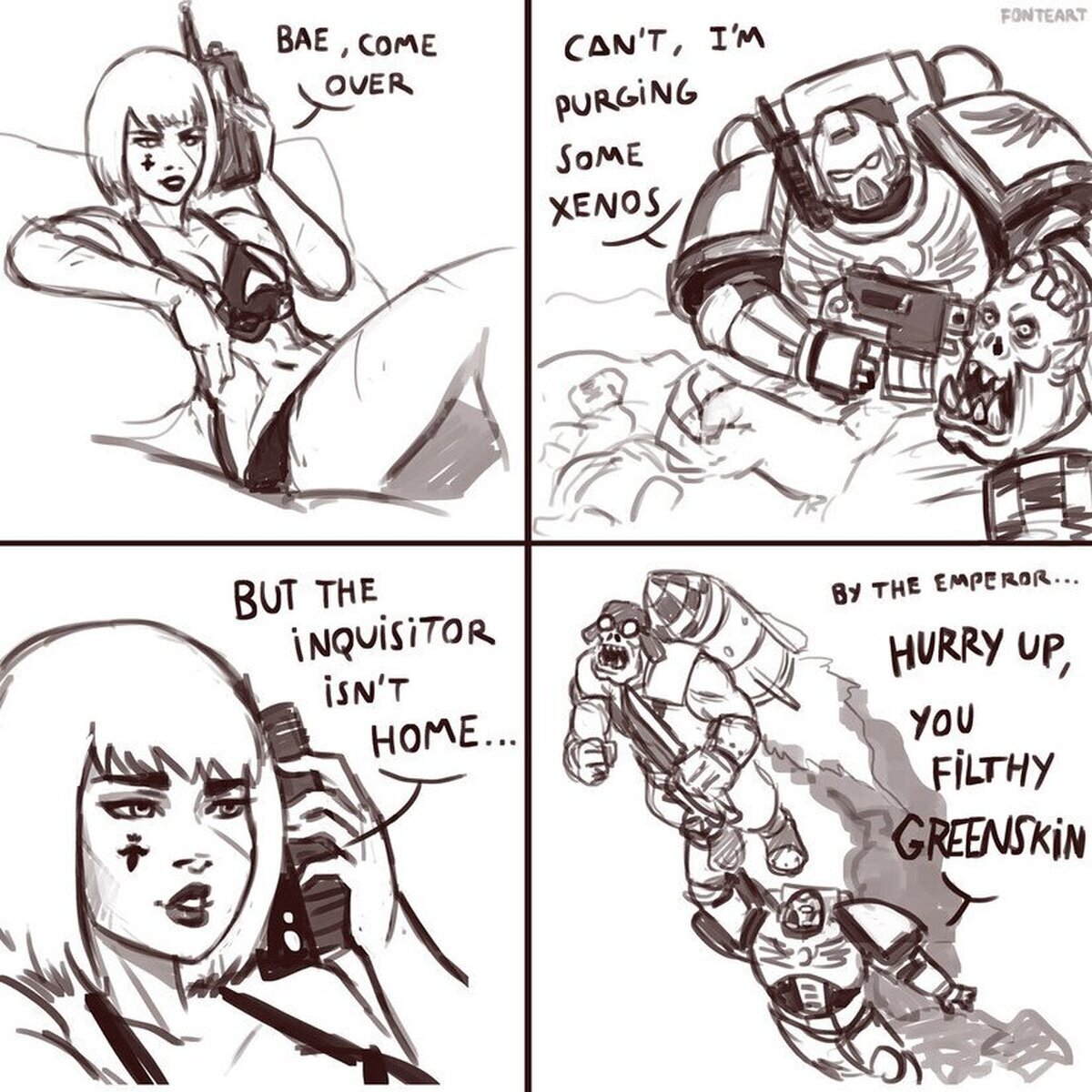 When the inquisitor isn't home...(Cuando el inquisidor no esta en casa...) Por Lynxc