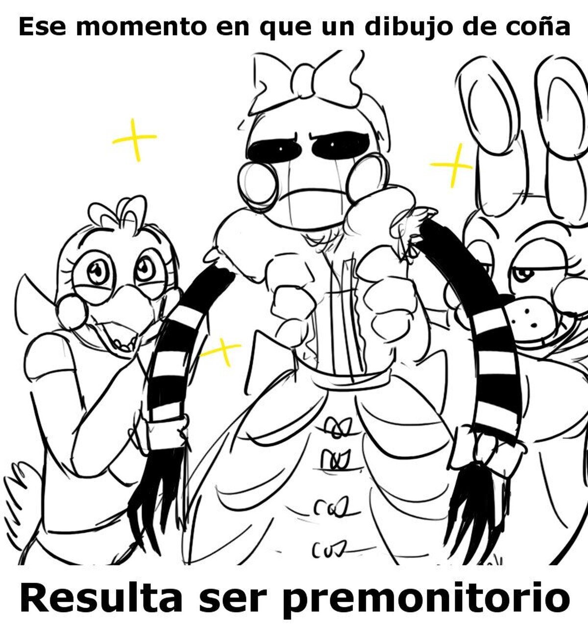 Por esos fanart que resultan ser visiones futuras