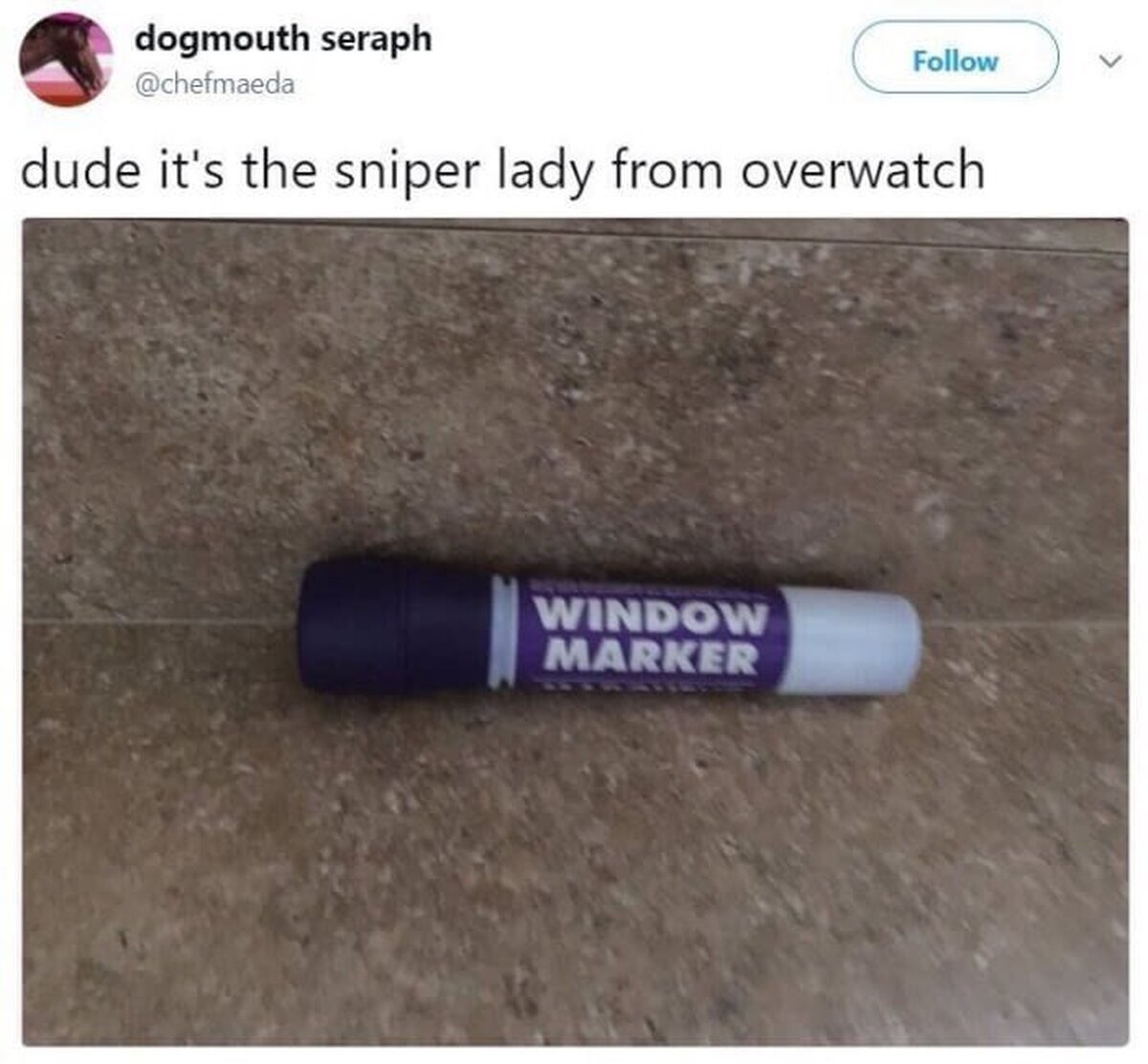 La francotiradora de Overwatch