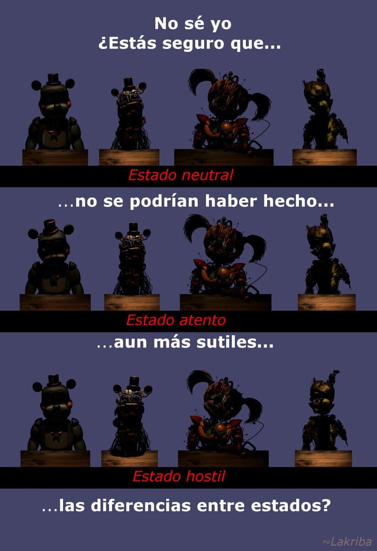 Tener que jugar a las 7 diferencias para sobrevivir, por qué no.