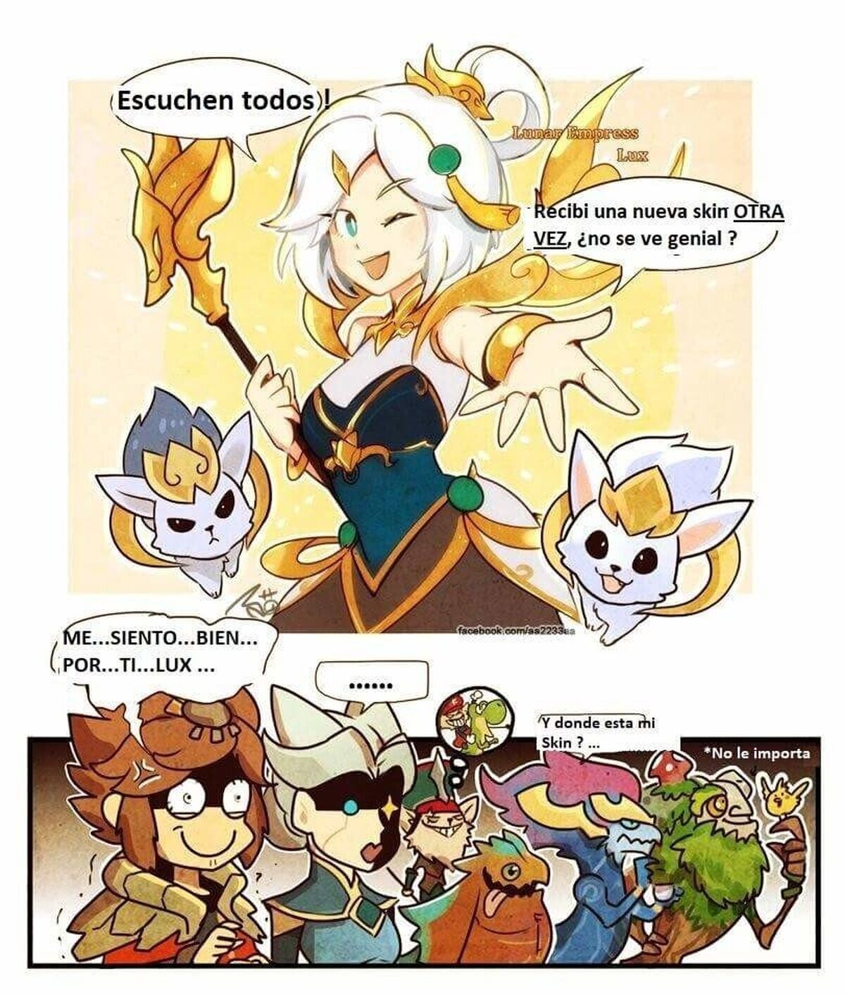 No todos tienen tantas skins como tu, Lux