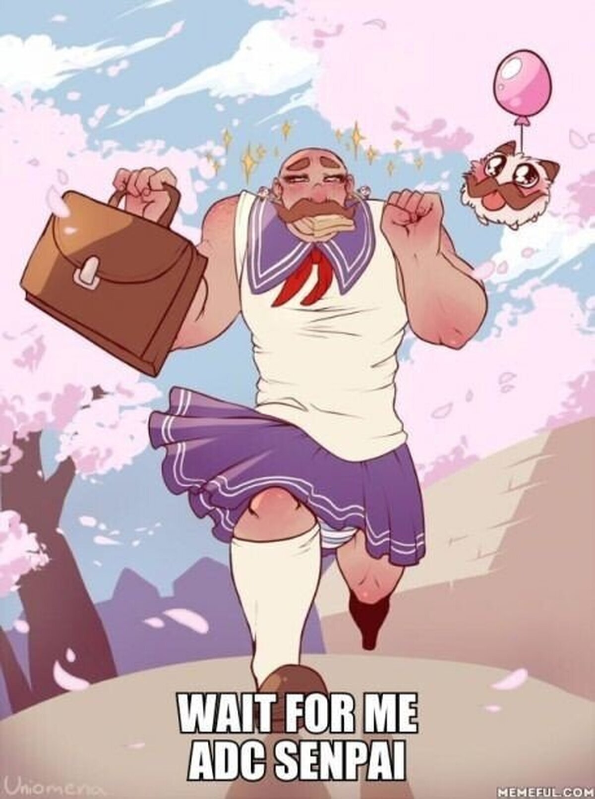 ¡Esperame, ADC Senpai!