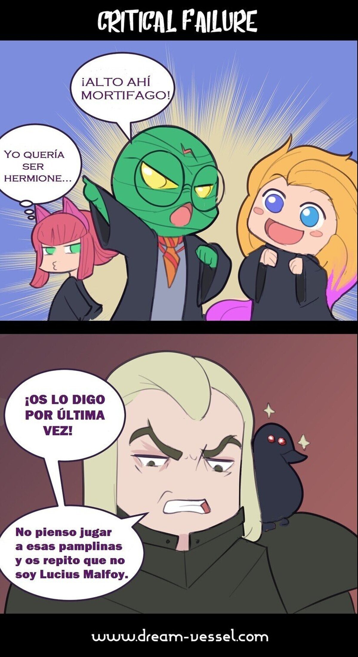Cuando los mayores no quieren jugar a magos :(