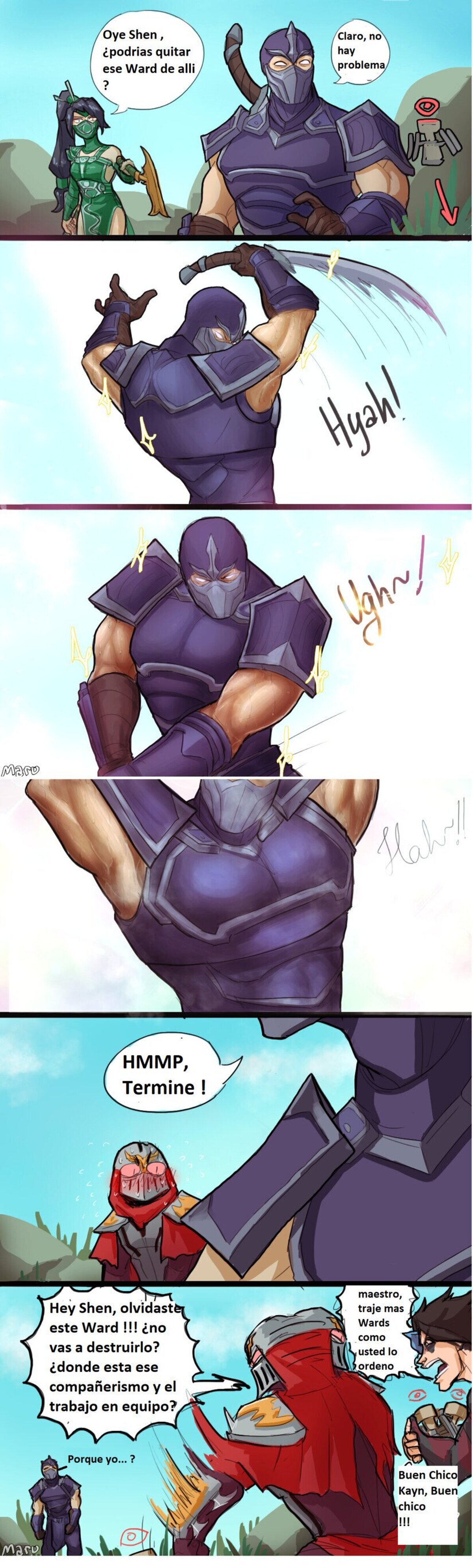 Zed conoce la importancia del trabajo en equipo. Por Maru 