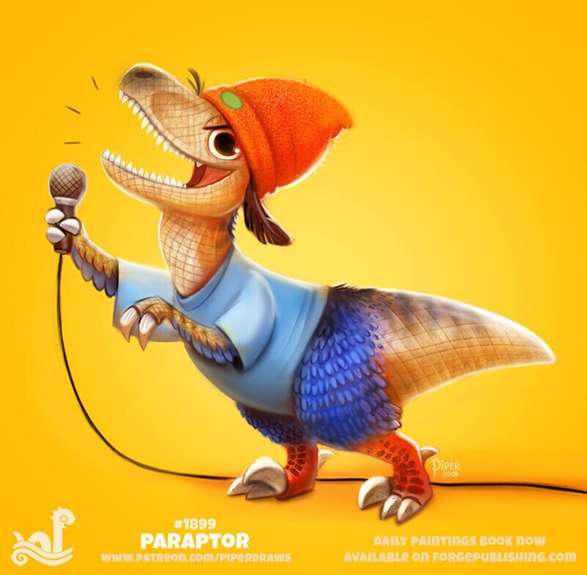 PaRappa the Raptor; si no te gusta, te come. Por cryptid-creations
