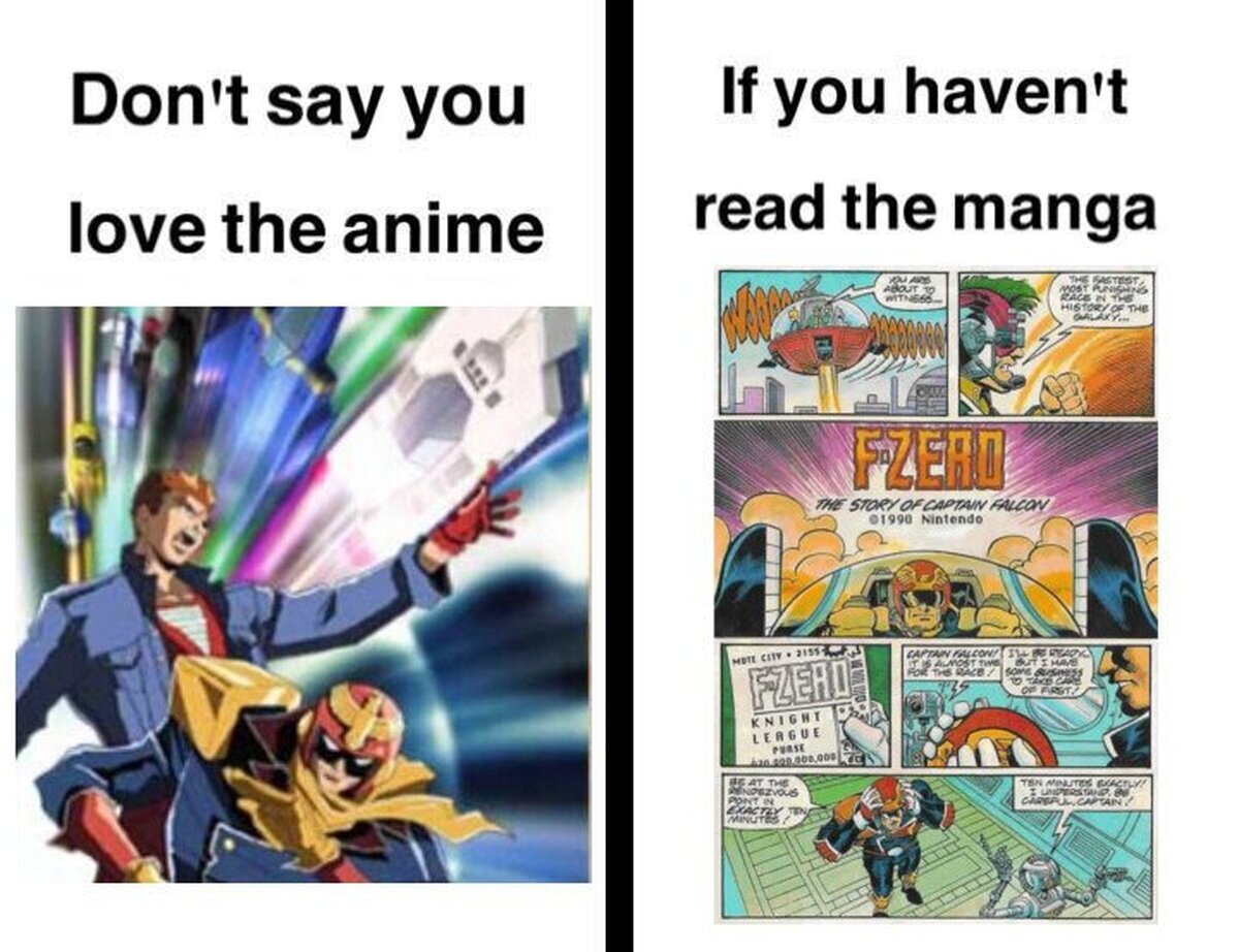 No digas que te gusta el anime de F-Zero...