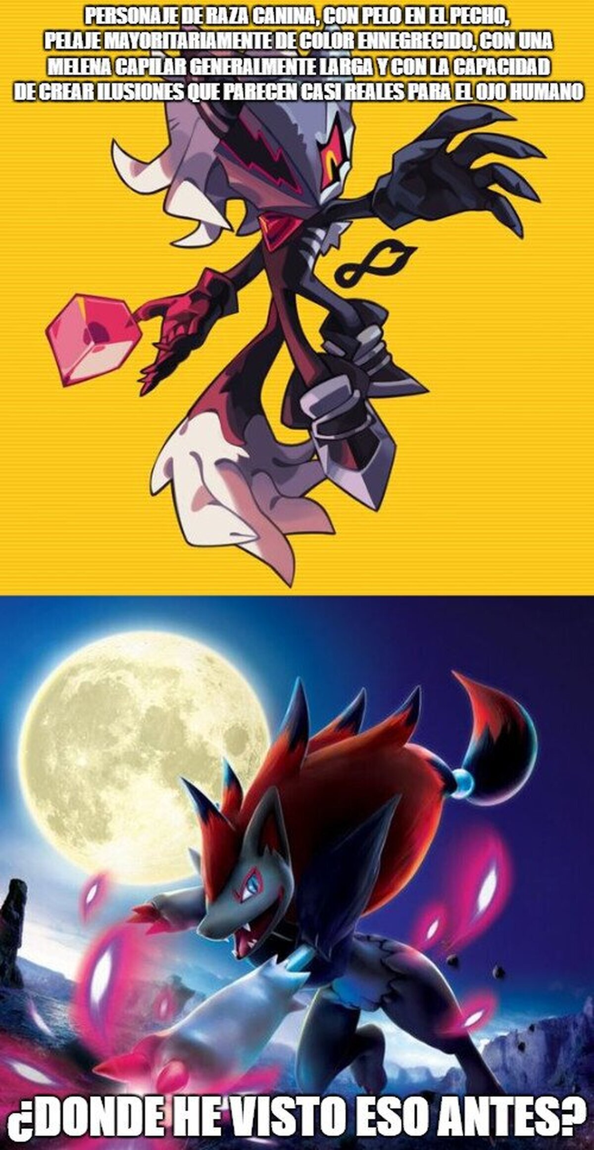 Infinite, Zoroark y sus sumilitudes