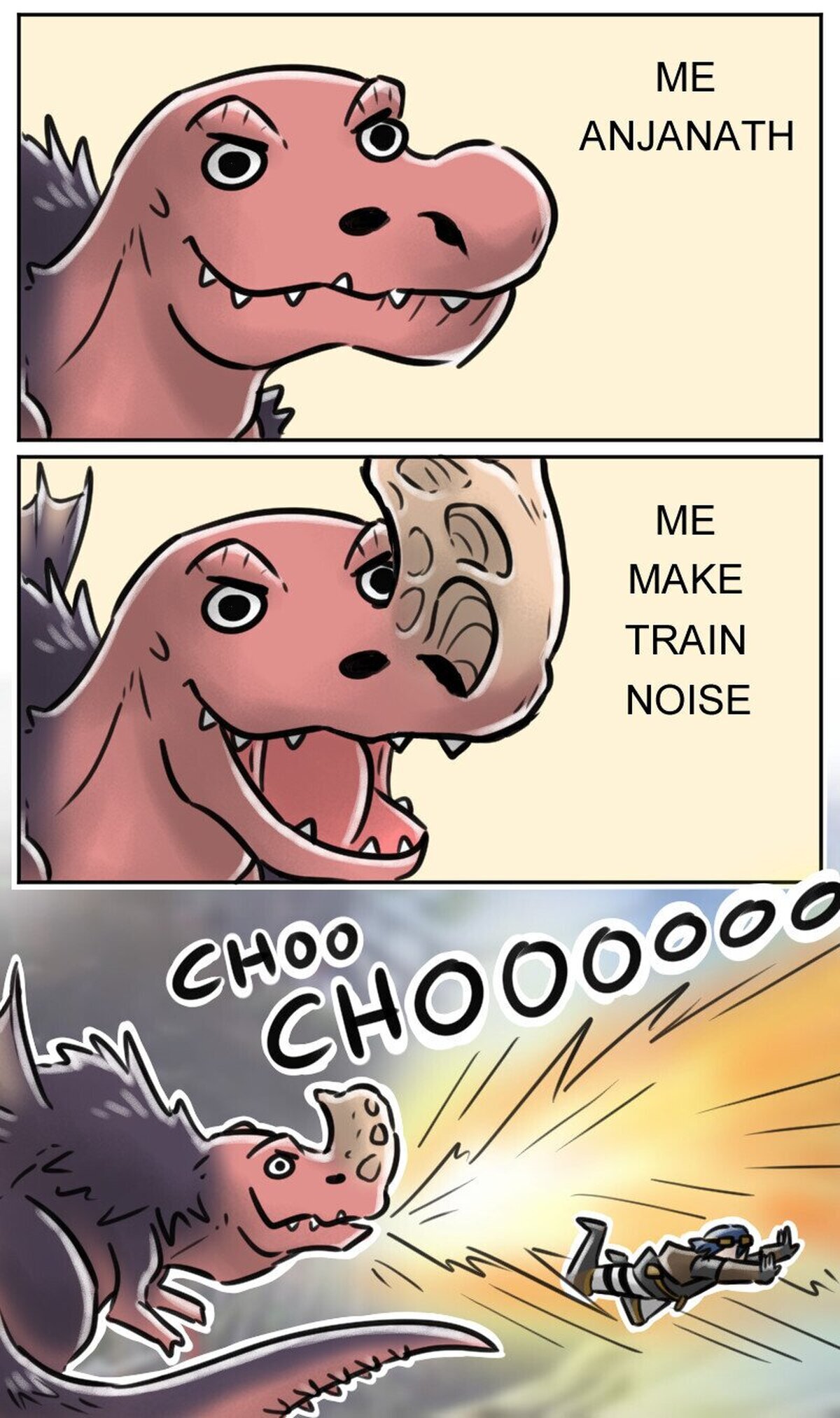 El temible poder del Anjanath.
