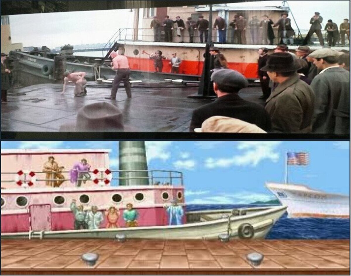 Capcom se inspiró en la película de 1975 Hard Times, protagonizada por Charles Bronson