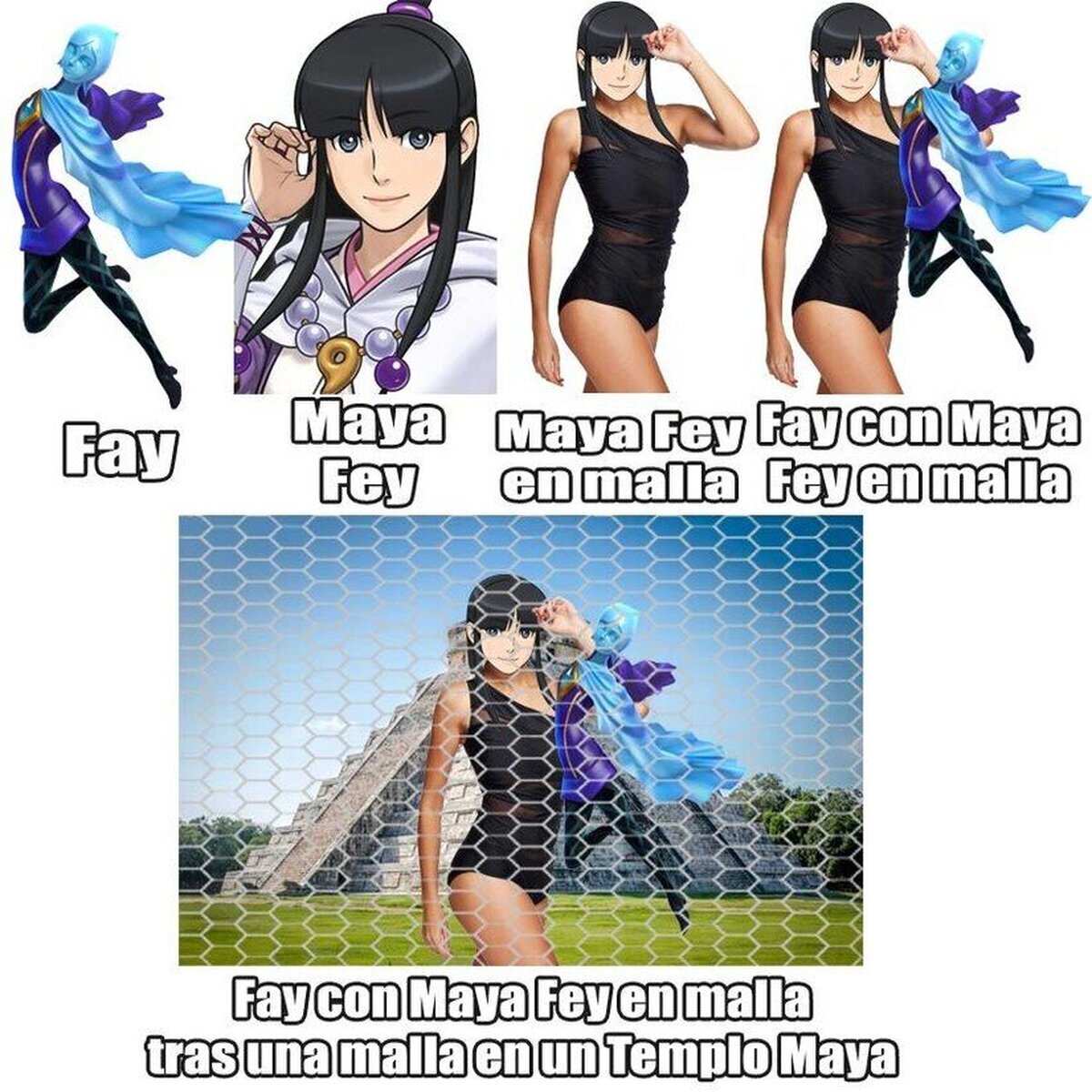 Maya, malla, Maya en mallas...