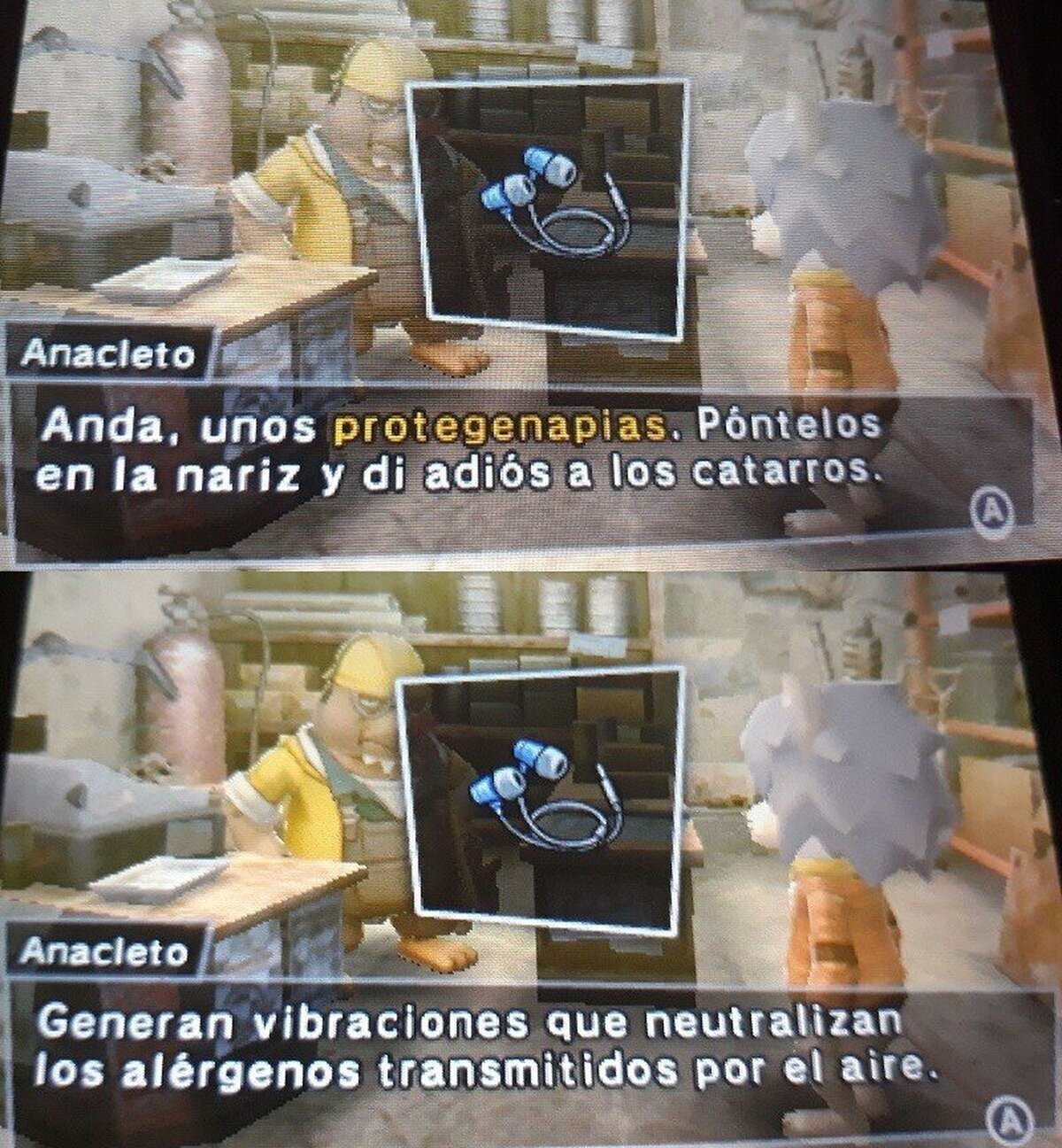 Si claro la nariz…. 