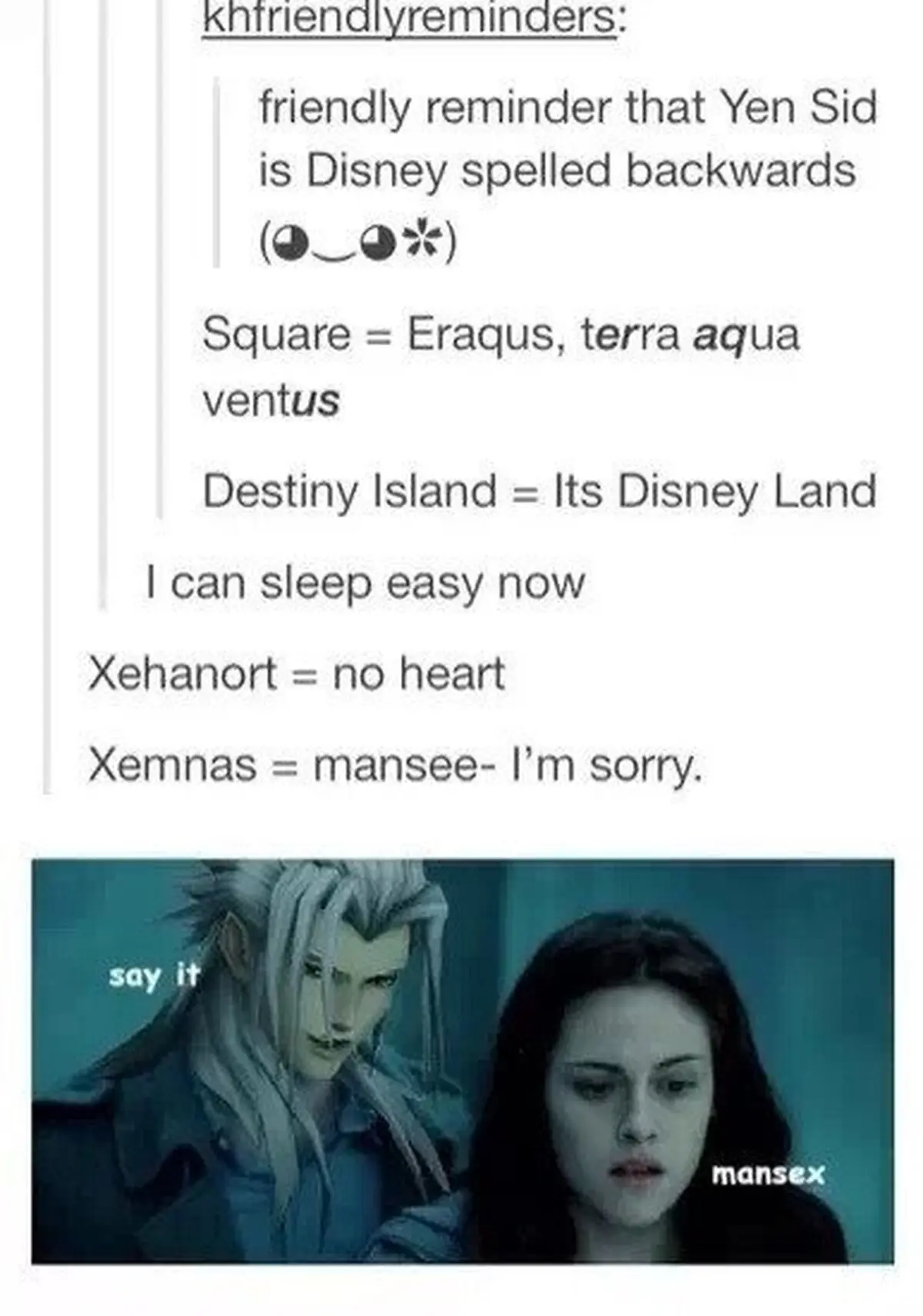Siempre llegó a este punto al teorizar sobre Kingdom hearts