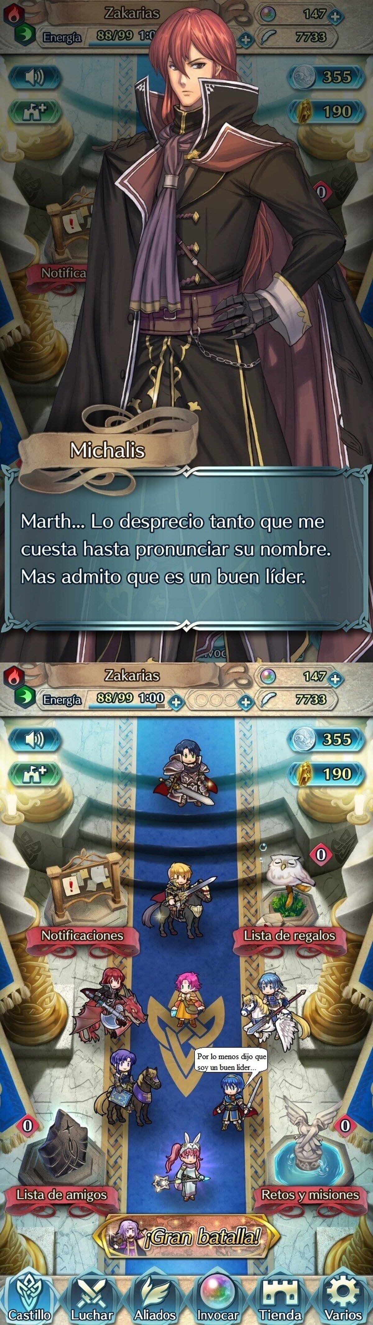 Por lo menos admite sus puntos fuertes... 