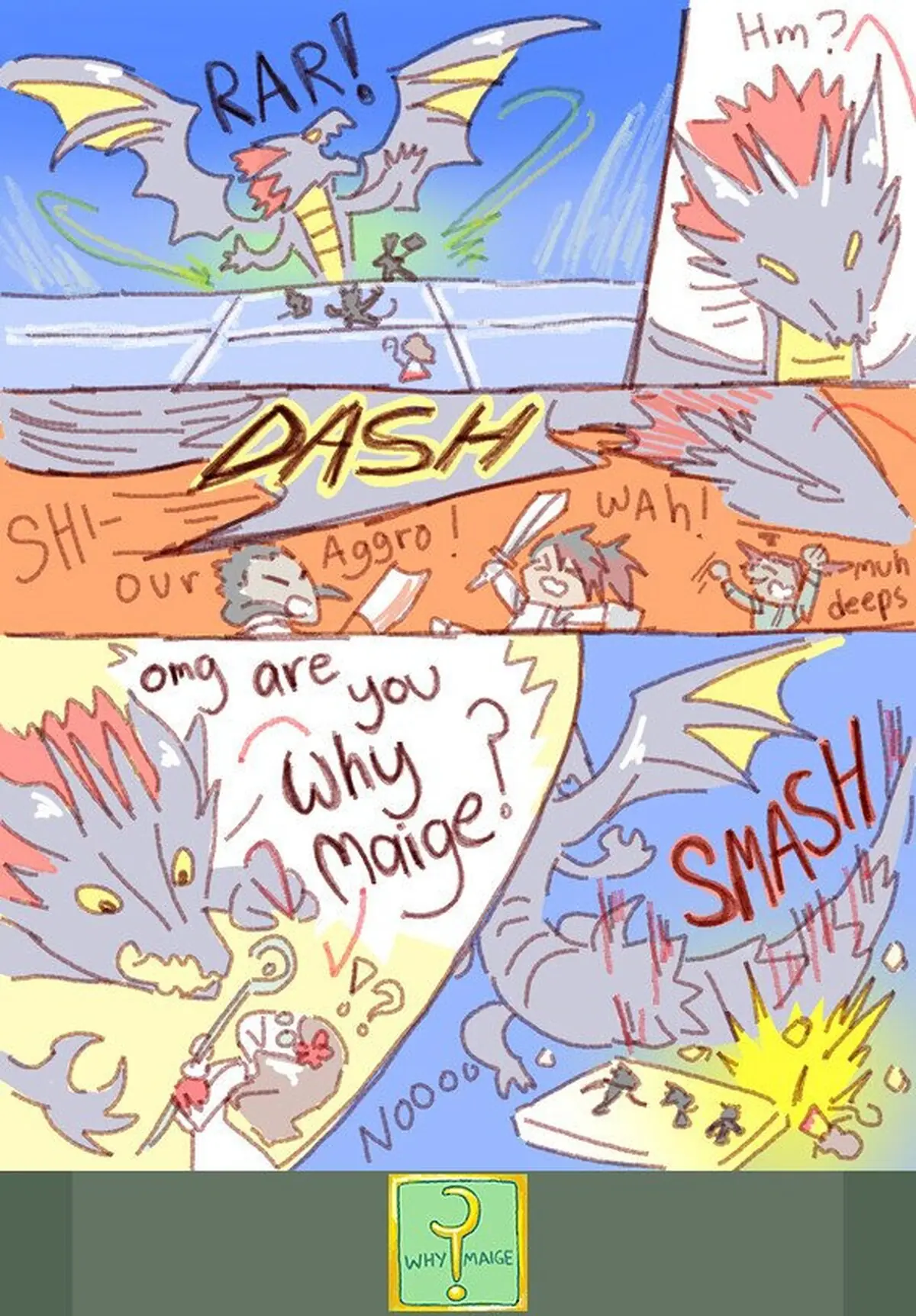 Cuando la gente muere y se fastidia el aggro...