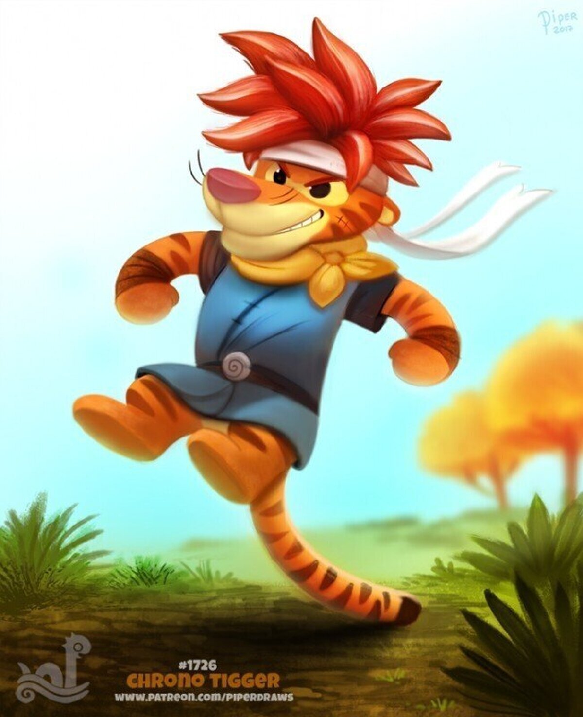 No recuerdo que Crono fuera así... (por Piperdraws)