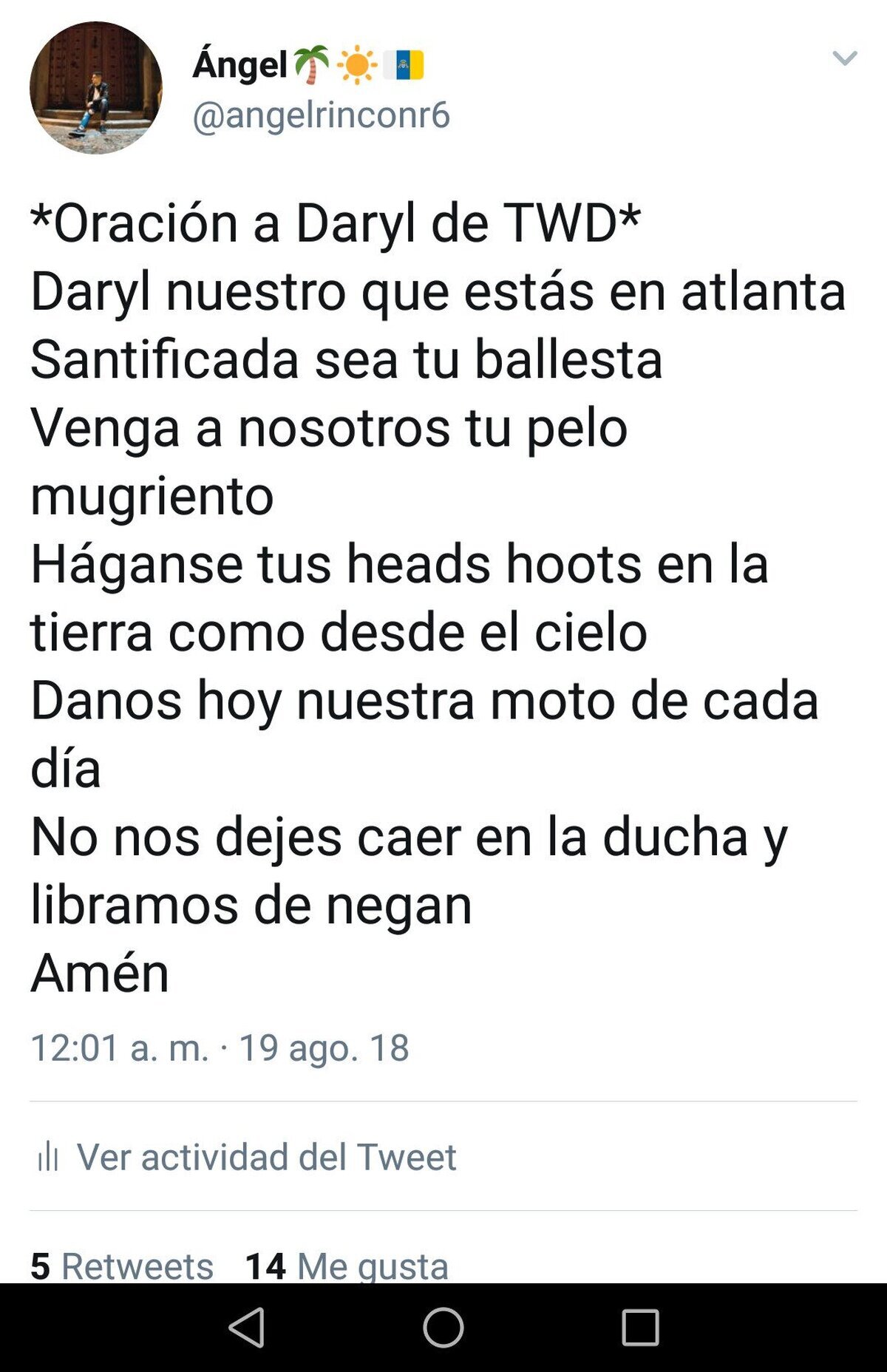 Daryl ya tiene a sus fanáticos