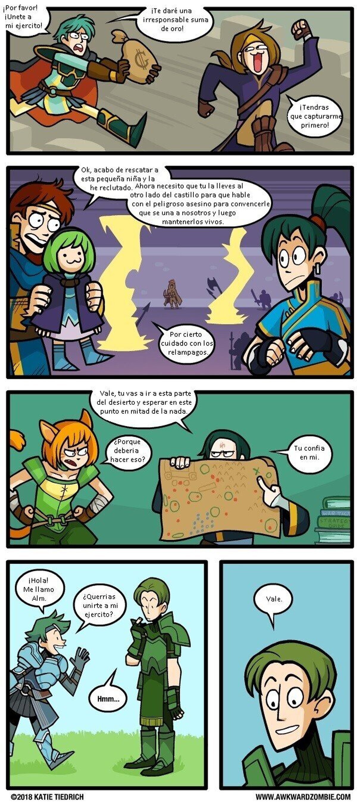 Aun recuerdo mis 20 intentos de reclutar a jaffar la primera vez que jugé ese mapa... Por Katie Tied