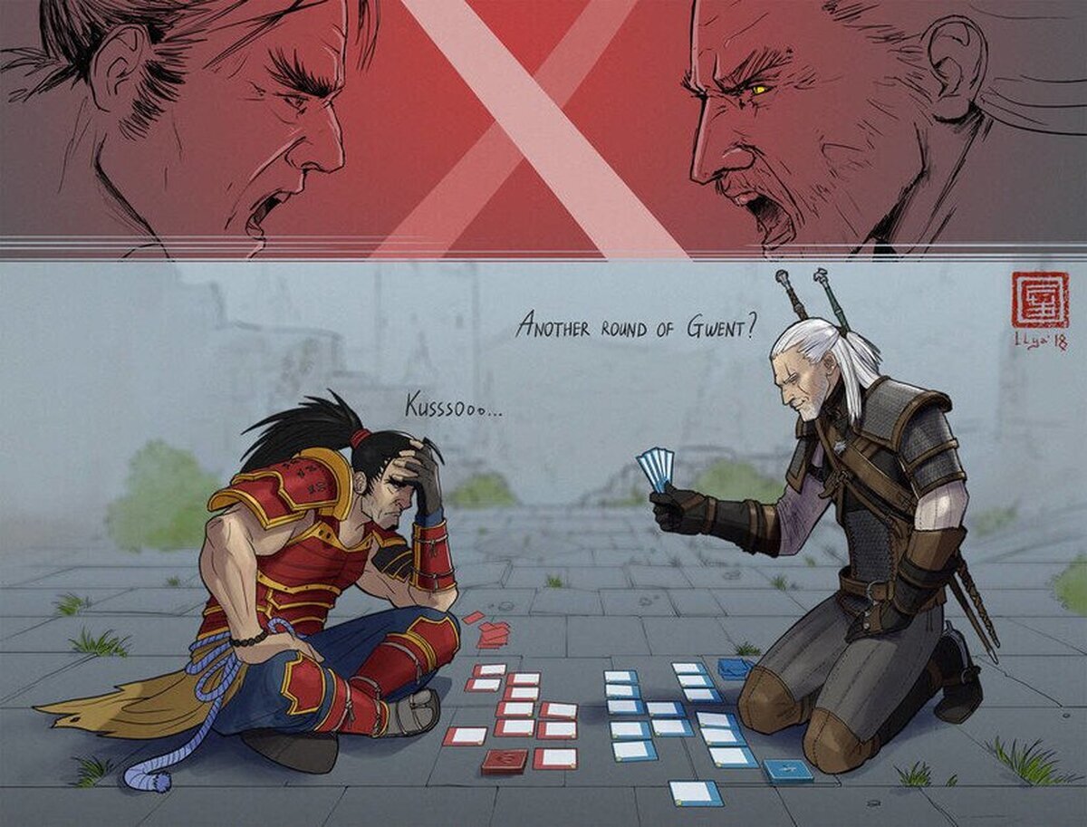 Geralt, cero que Mitsurugi no se refería a esto cuando te pidió un duelo…