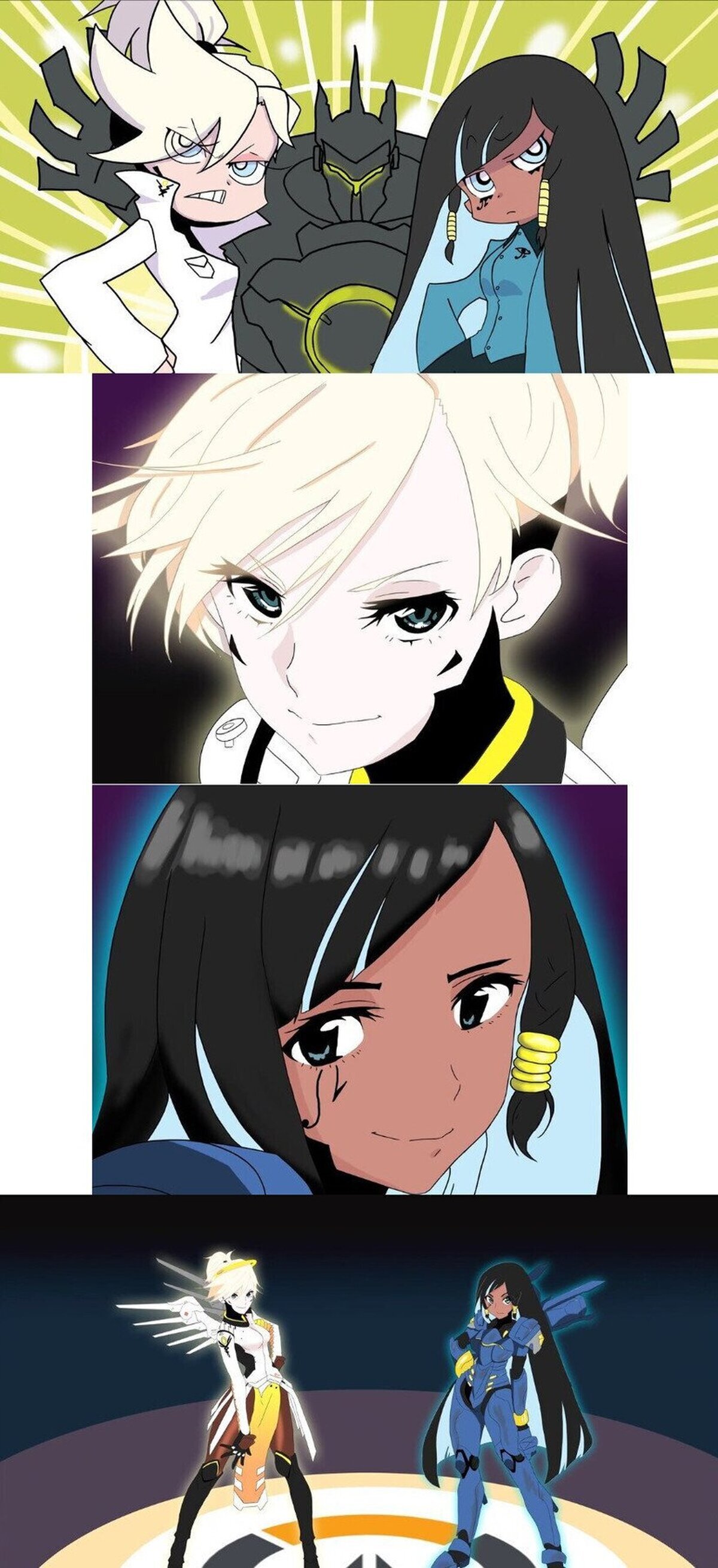 Mercy & Pharah with Reindhart