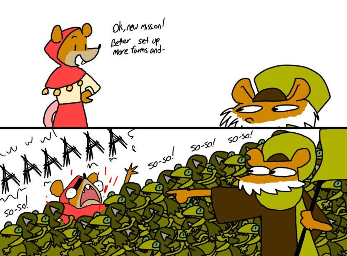 Quien haya jugado a Tooth and Tail lo entenderá...