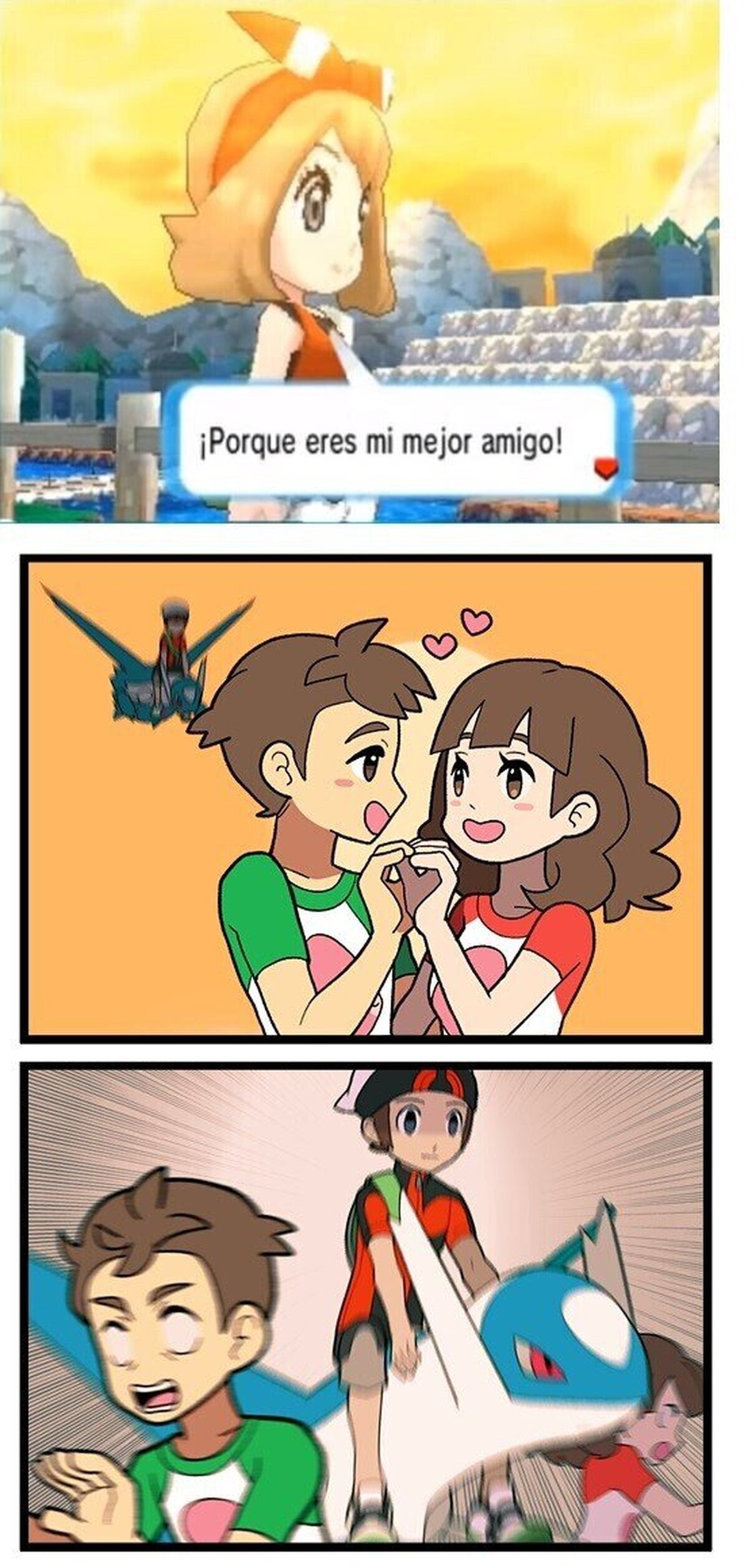 Bruno: ¿¡POR QUE YO NO PUEDO SER FELIZ !?, créditos a gojya