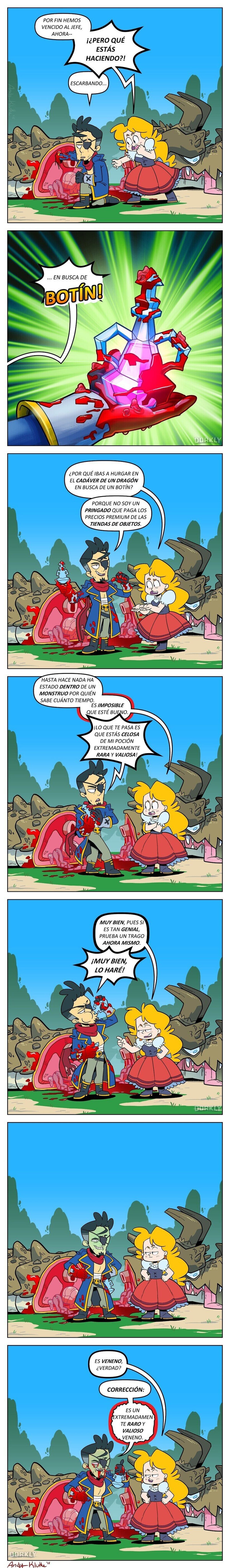 Si la búsqueda de tesoros en un rpg fuera más realista. Por Andy Kluthe