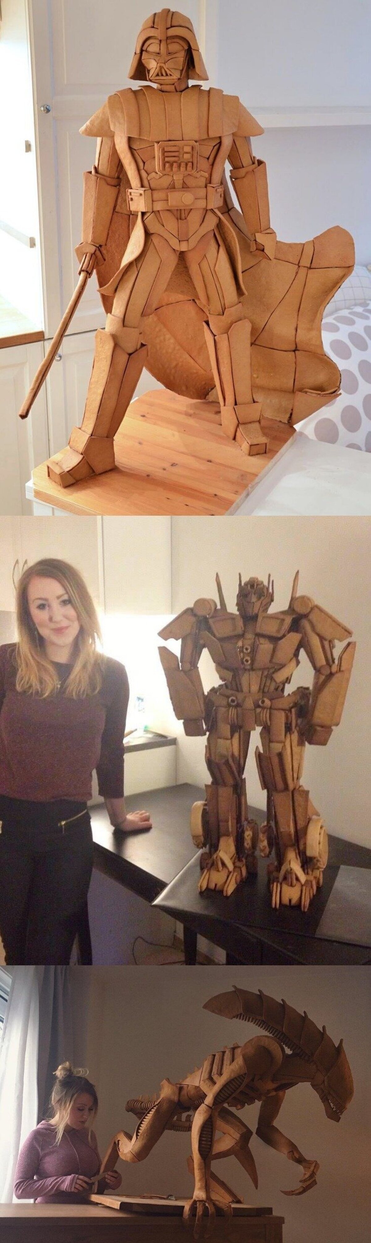 Caroline Eriksson es la artista noruega que crea galletas de jengibre gigantes de increíbles personajes de ciencia ficción