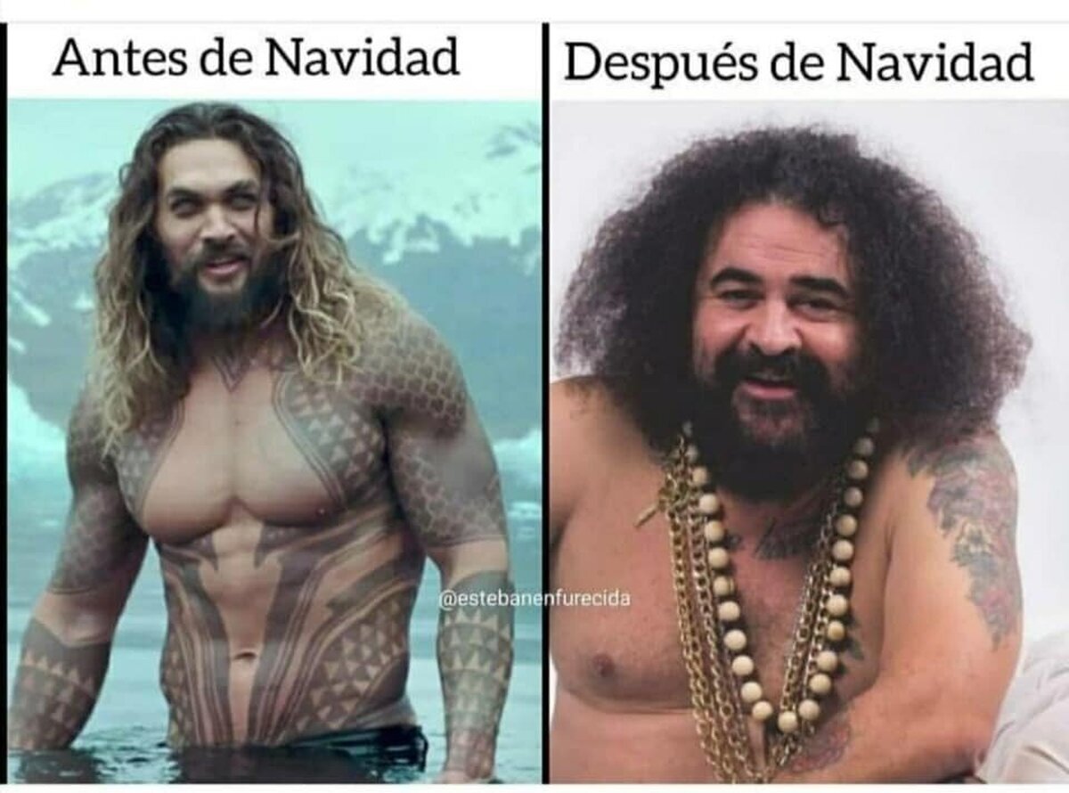Y aún nos queda la comilona de Reyes, me mato...
