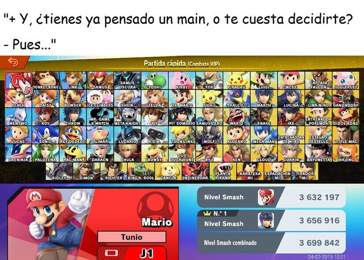 Todo el plantel en VIP. Va siendo hora de elegir personaje