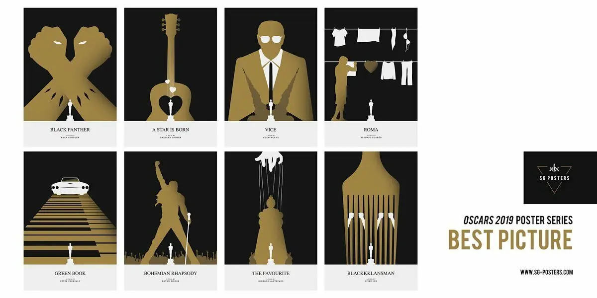 Estos pósters creados para las pelis de Los Oscar de este año son una pasada. Por SG_Posters