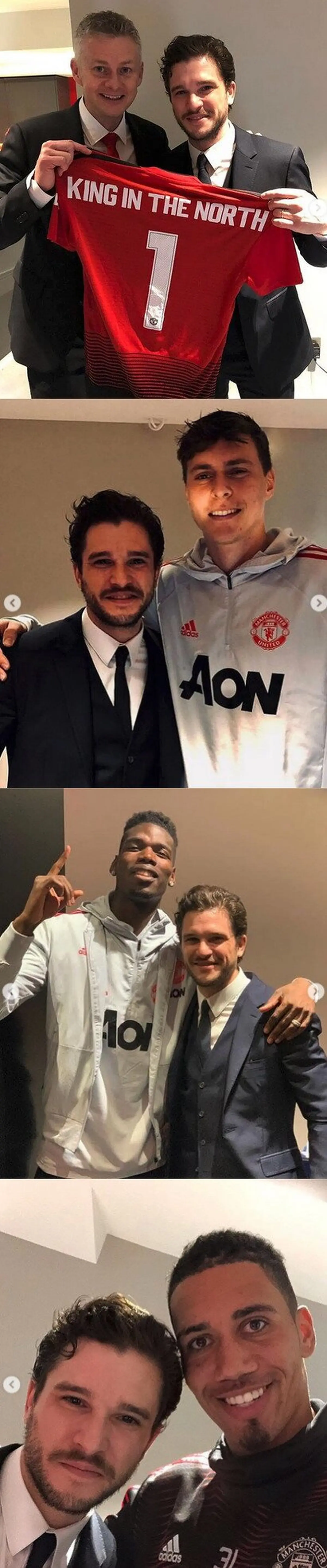 GALERÍA: Las mejores imágenes de Jon Snow visitan a los jugadores del Manchester el 24 de febrero