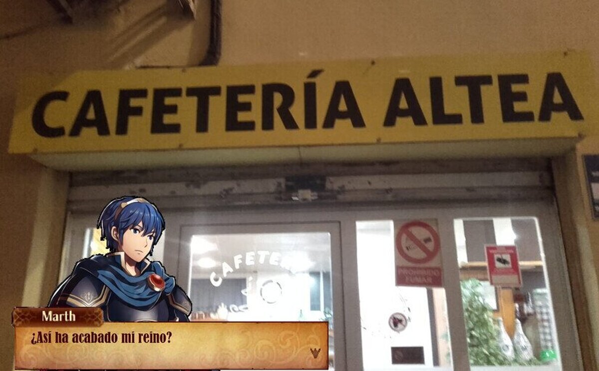 Marth lo defendió con su vida... para que acabara siendo una cafetería