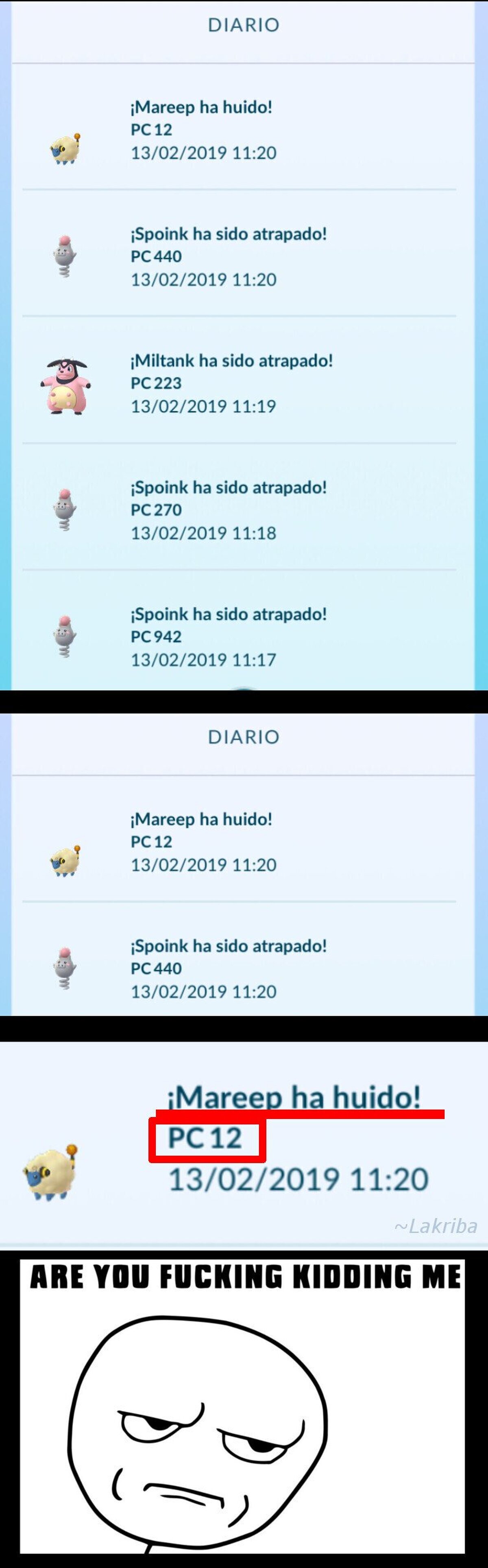 Me gustaría reseñar que, además, le lancé una ultraball