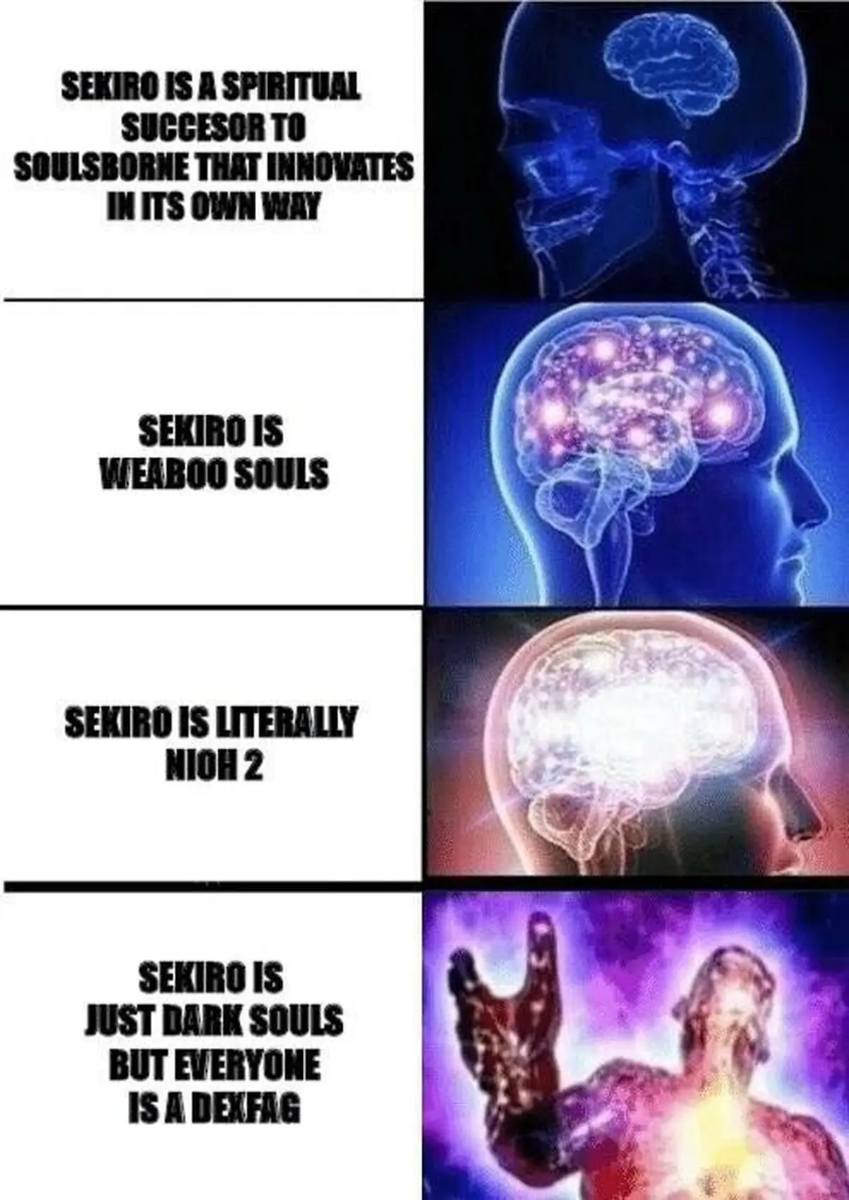 La evolución al explicar Sekiro.