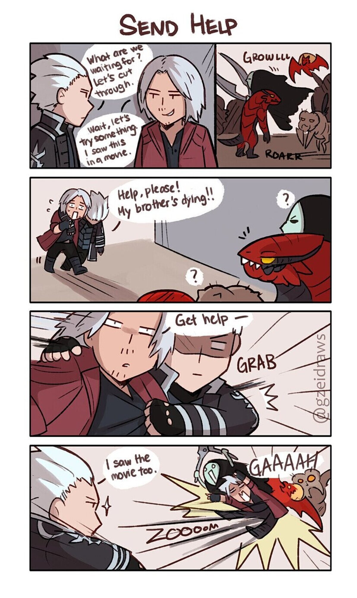 Esta vez no funcionara Dante. Por Gzeidraws