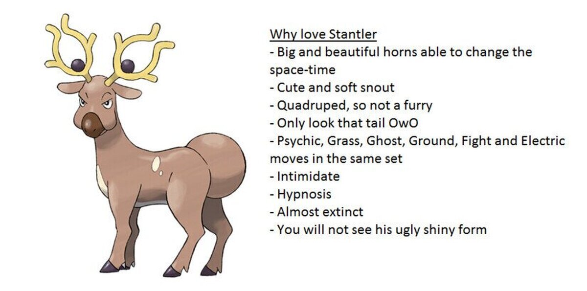 Por qué amar a Stantler (original para Vrutal)