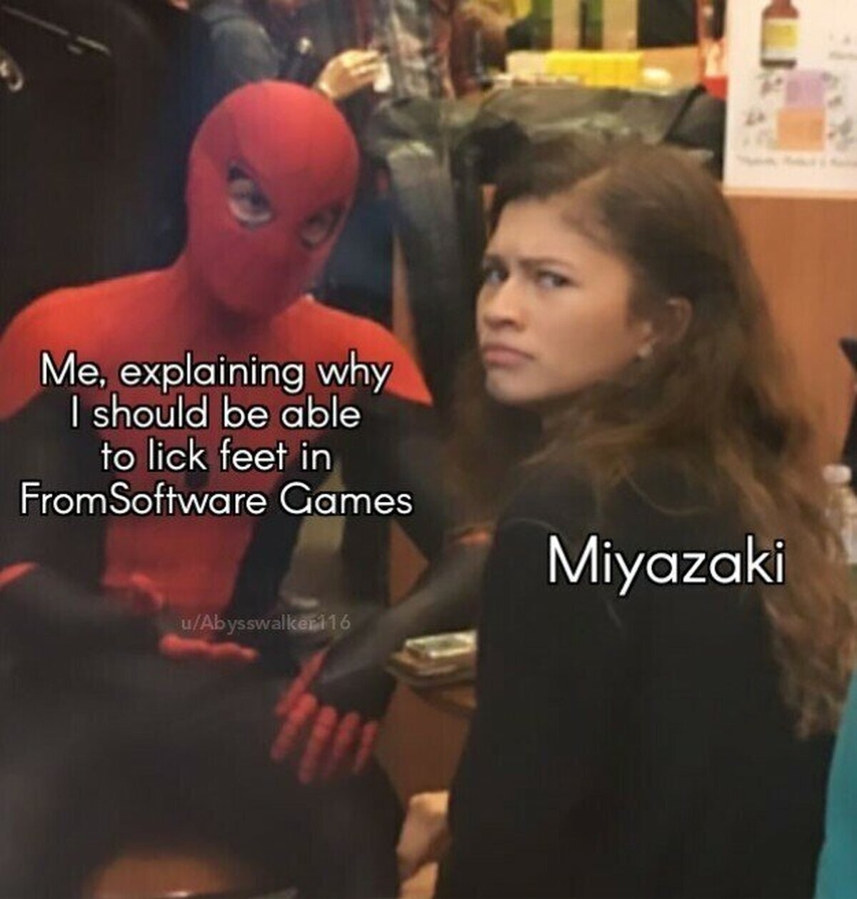 En realidad tendría que ser al revés, a Miyazaki le gustan los pies.