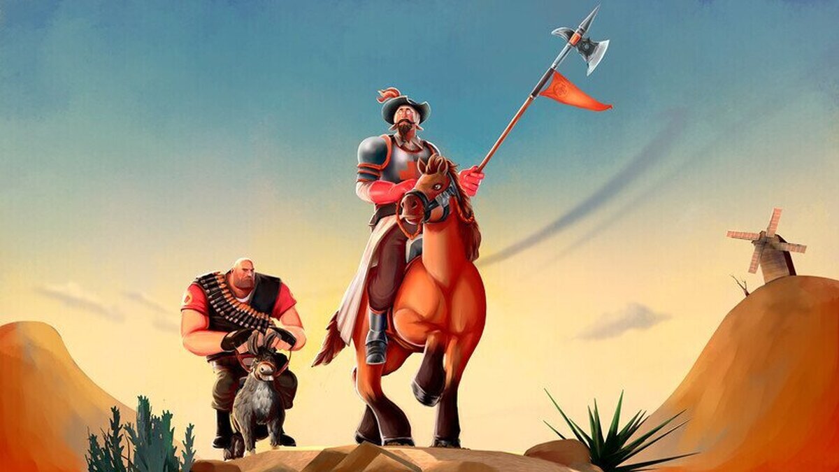 Don Médico de la Mancha y Heavy Panza. Por Corvalho