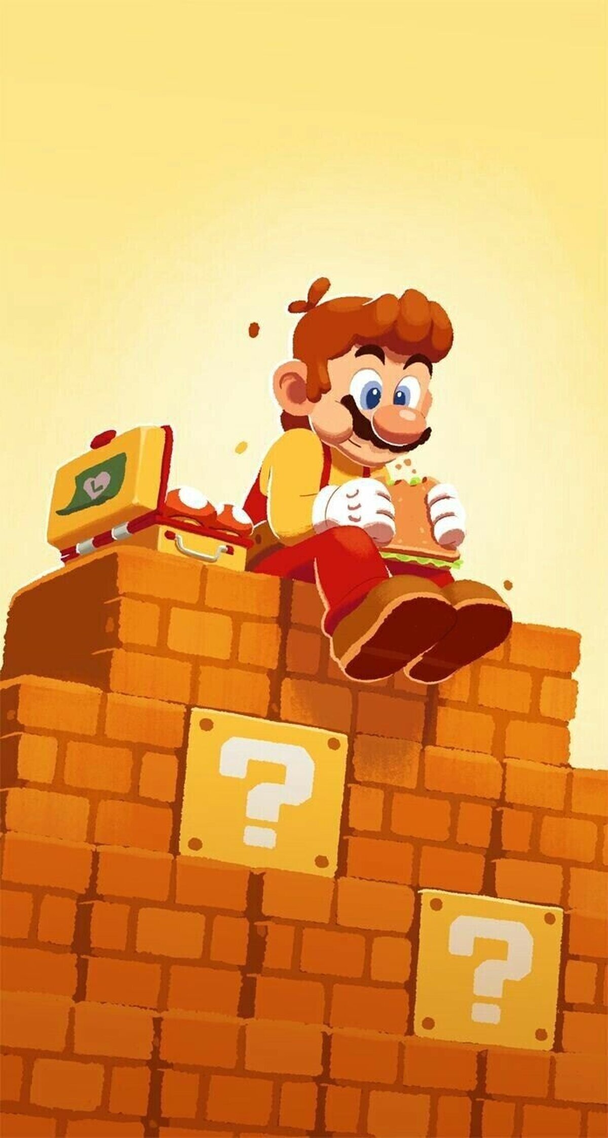 Luigi: ¿Oye mario, has visto mi almuerzo?