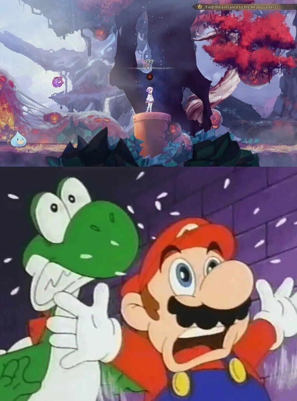Mario está a punto de recibir una visita inesperada. 